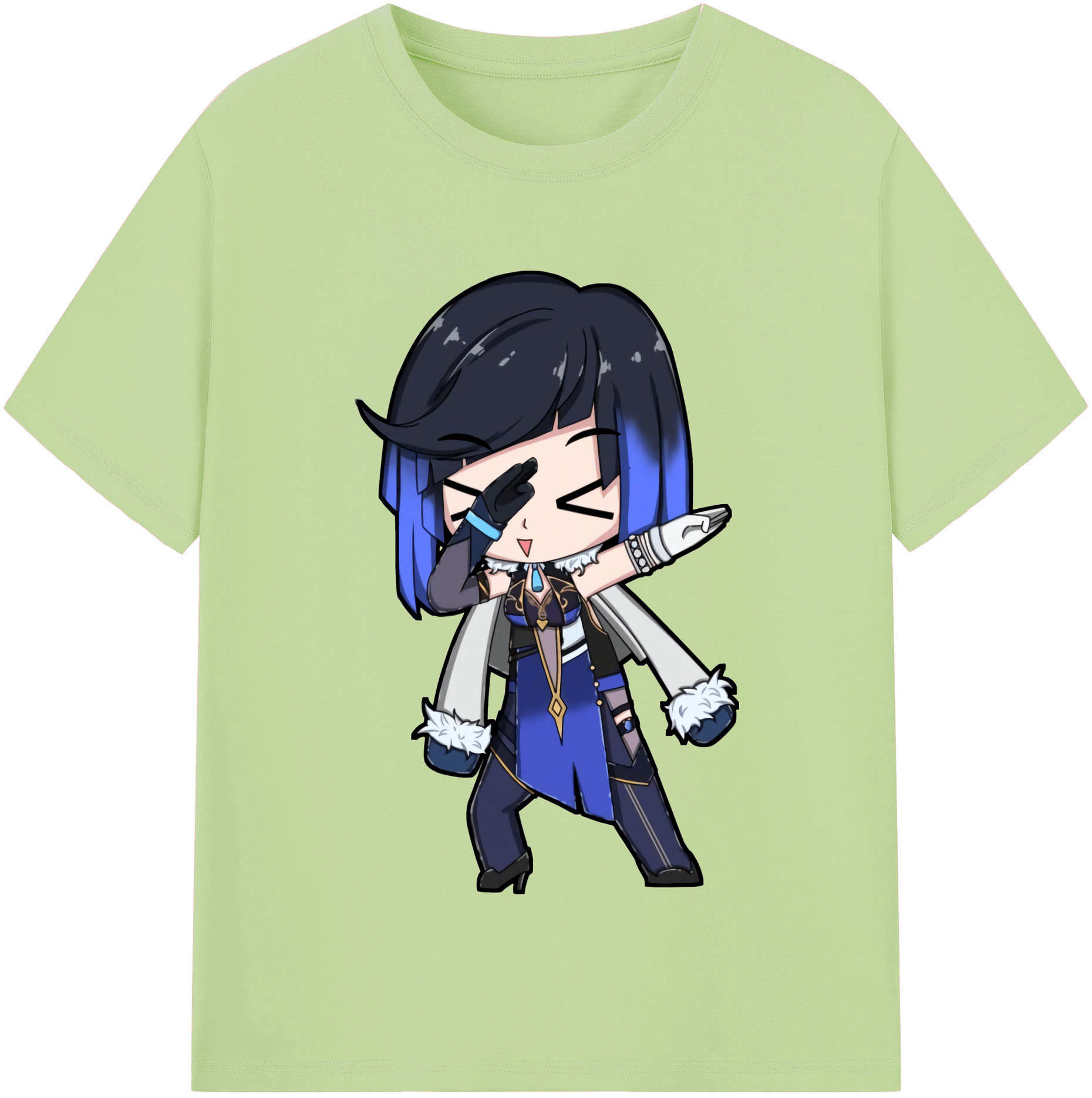 げんし神 夜兰 やらん genshin Yaran 綿100％半袖Tシャツ（フロントプリント）